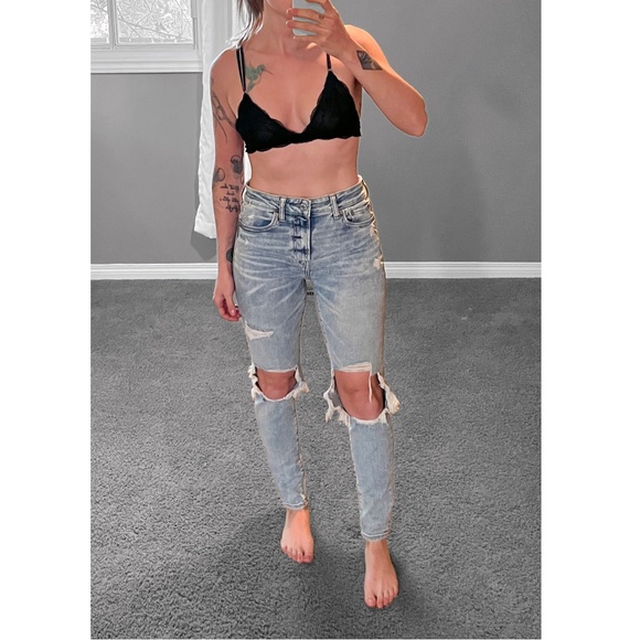 Acid Wash Ripped ne(x)t level stretch Jeans - Like New (Size 8) - Picture 1 of 6